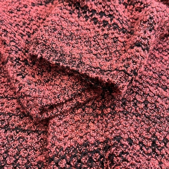 Nic + Zoe | Marled Knit Open Front Cardigan | Rust + Black | Size Large - Picture 8 of 10